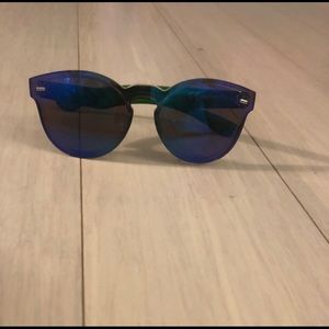 Blue Mirror Sunglasses